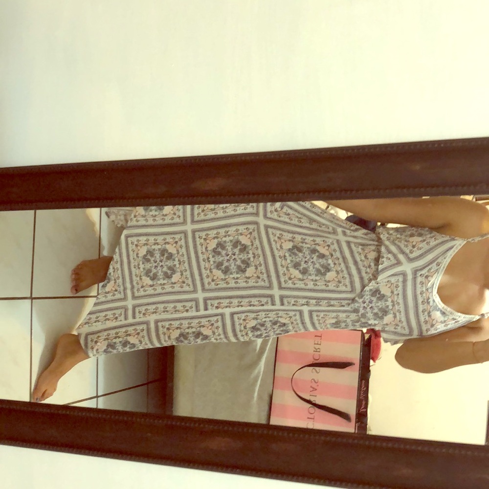 Long beachy flowery dress